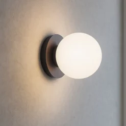 Applique Da Parete-Vivida International Vivida applique pearl led 4w 3000k bronzo vetro bianco moderna