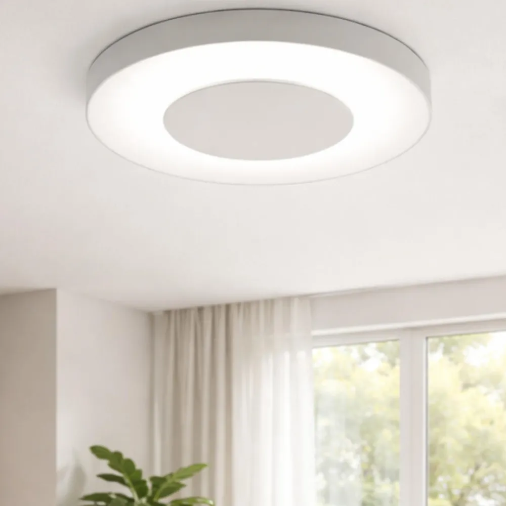 Plafoniere Moderne-Vivida International Vivida aurea plafoniera bianca led 24w 3000k 4000k dimmerabile