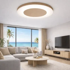 Plafoniere Moderne-Vivida International Vivida aurea plafoniera led cct dimmerabile sabbia 60 cm