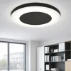 Plafoniere Moderne-Vivida International Vivida aurea plafoniera tonda nera led 38w cct 60cm per ufficio