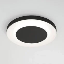 Plafoniere Moderne-Vivida International Vivida aurea plafoniera tonda nera led 38w cct 60cm per ufficio