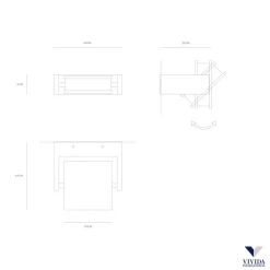Applique Da Parete-Vivida International Vivida axella applique led 10w orientabile bianca per corridoio 3000k