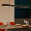Lampadari Cucina-Vivida International Vivida blade nero lampadario orizzontale per cucina moderna led 55w 3000k