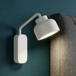 Applique Camera Da Letto-Vivida International Vivida bottone lampada da comodino camera da letto moderna bianca