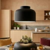 Lampadari Cucina-Vivida International Vivida bottone lampadario da cucina dimmerabile nero biemissione con telecomando