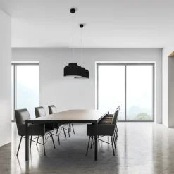 Lampadari Cucina-Vivida International Vivida bottone lampadario da cucina dimmerabile nero biemissione con telecomando