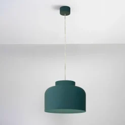 Lampadari Cucina-Vivida International Vivida bottone petrolio lampadario per cucina moderna led dimmerabile con telecomando
