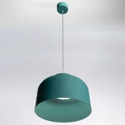 Lampadari Cucina-Vivida International Vivida bottone petrolio lampadario per cucina moderna led dimmerabile con telecomando