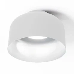 Plafoniere Moderne-Vivida International Vivida bottone plafoniera per cucina moderna bianca led dimmerabile con telecomando