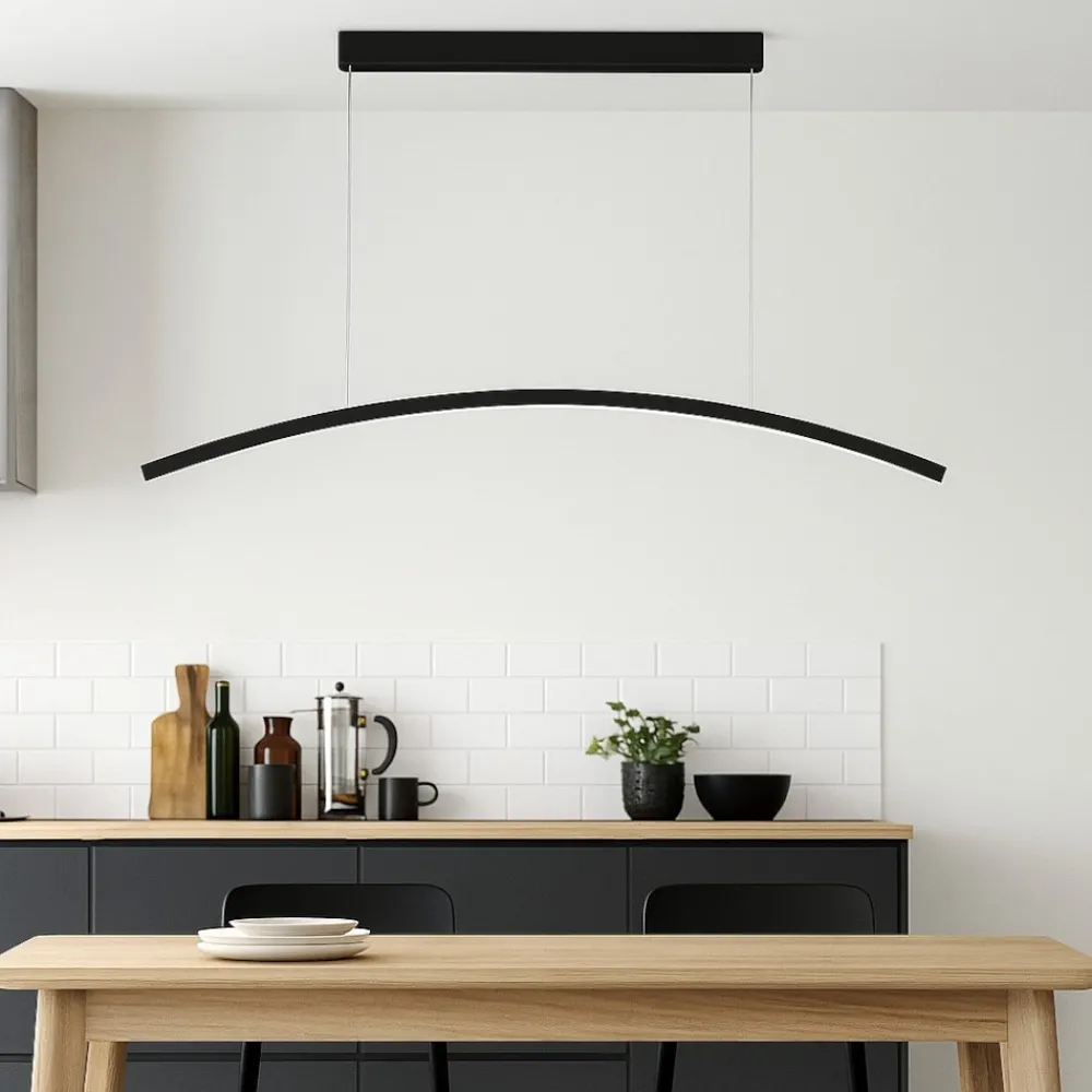 Lampadari Moderni-Vivida International Vivida bow lampadario moderno nero per sala da pranzo 3000k 4000k