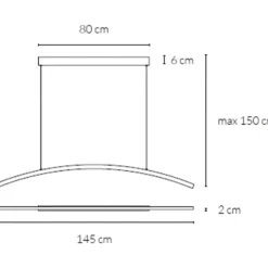Lampadari Cucina-Vivida International Vivida bow lampadario sabbia led 30w 3000k 4000k per cucina
