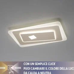 Plafoniere Moderne-Vivida International Vivida brighton plafoniera per soffitto led 40w colore sabbia