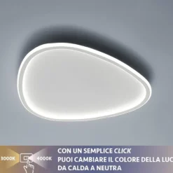 Plafoniere Moderne-Vivida International Vivida cip plafoniera led 40w 3000k 4000k bianca per cucina moderna