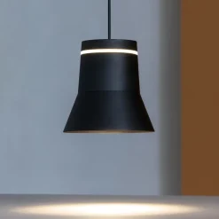 Lampade A Sospensione-Vivida International Vivida cloche lampada nera a sospensione led 6w 3000k
