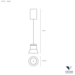 Lampade A Sospensione-Vivida International Vivida cloche lampada nera a sospensione led 6w 3000k