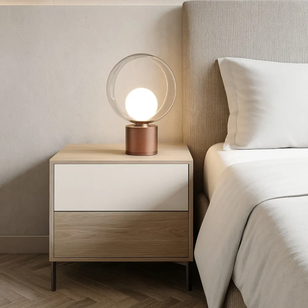 Abat Jour-Vivida International Vivida cosmit abat jour da comodino marrone moderna