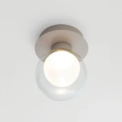 Applique Da Parete-Vivida International Vivida essence applique da parete champagne sfera vetro led 8w 3000k
