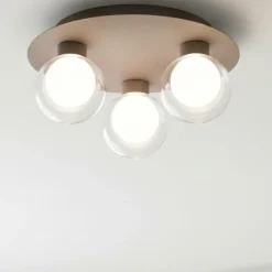 Plafoniere Moderne-Vivida International Vivida essence plafoniera 3 luci champagne led 3000k