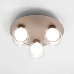 Plafoniere Moderne-Vivida International Vivida essence plafoniera 3 luci champagne led 3000k