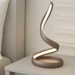 Abat Jour-Vivida International Vivida flame abat-jour da comodino moderna tortora