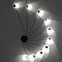 Applique Da Parete-Vivida International Vivida helix applique bronzo led 20w 3000k moderna da parete soffitto