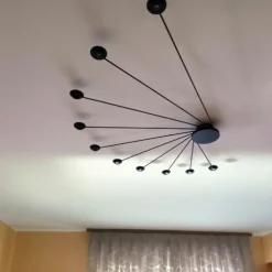 Applique Da Parete-Vivida International Vivida helix nera applique led 20w 3000k parete soffitto moderna
