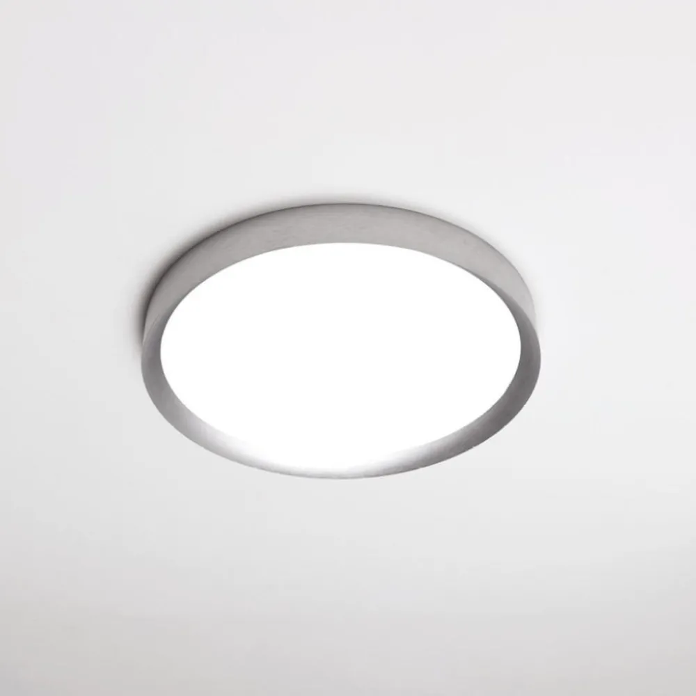 Plafoniere Moderne-Vivida International Vivida hera plafoniera moderna 50cm titanio led 40w cct dimmerabile