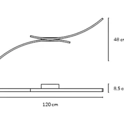 Plafoniere Moderne-Vivida International Vivida hyperbola bianca plafoniera led 40w 3000k 4000k design moderna