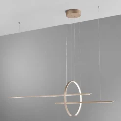 Lampadari Moderni-Vivida International Vivida in&out lampadario design colore sabbia moderno led 50w 3000k 4000k