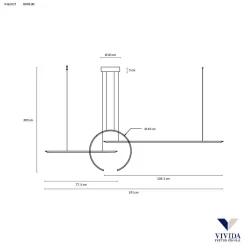 Lampadari Moderni-Vivida International Vivida in&out lampadario design colore sabbia moderno led 50w 3000k 4000k
