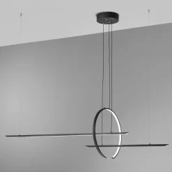 Lampadari Moderni-Vivida International Vivida in&out lampadario moderno nero led 50w 3000k 4000k