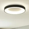 Plafoniere Moderne-Vivida International Vivida inner-r 80 plafoniera nera moderna 80w 3000k 4000k dimmerabile