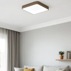 Plafoniere Moderne-Vivida International Vivida inner-s plafoniera 60 led 50w 3000k 4000k dimmerabile quadrata sabbia
