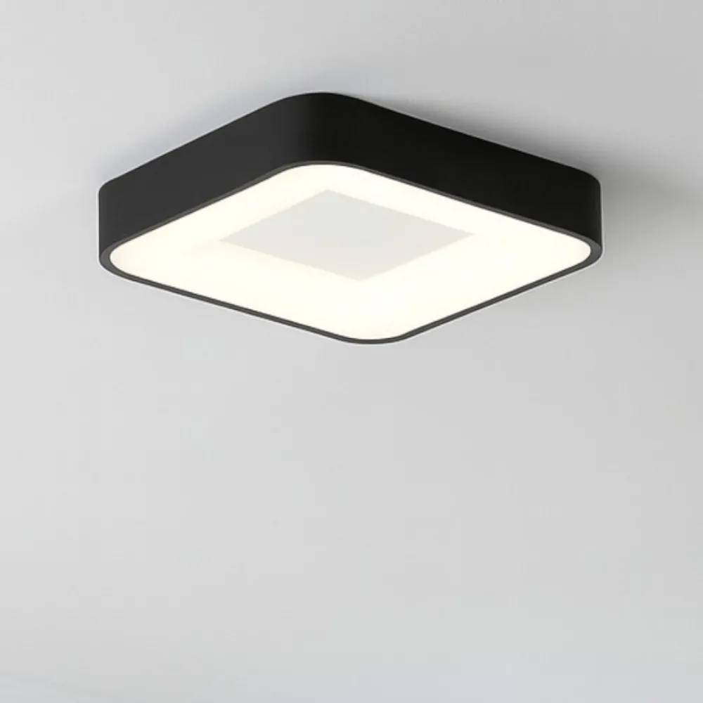 Plafoniere Moderne-Vivida International Vivida inner-s plafoniera 40 nera led 32w 3000k 4000k dimmerabile