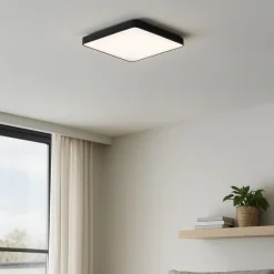 Plafoniere Moderne-Vivida International Vivida inner-s plafoniera 80 quadrata nera led 80w 3000k 4000k dimmerabile