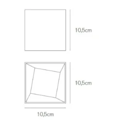 Faretti Da Esterno-Vivida International cube faretto da esterno 11.5w 3000k ip44 metallo bianco
