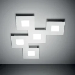 Plafoniere Moderne-Vivida International squares plafoniera moderna da cucina 37w 3000k bianco