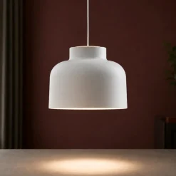 Lampade A Sospensione-Vivida International Vivida lampada a sospensione bottone bianca biemissione dimmerabile con telecomando