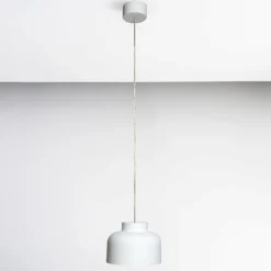 Lampade A Sospensione-Vivida International Vivida lampada a sospensione bottone bianca biemissione dimmerabile con telecomando