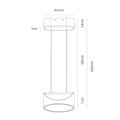Lampade A Sospensione-Vivida International Vivida lampada a sospensione tarp sabbia led cct dimmerabile