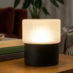 Lampade Da Tavolo-Vivida International Vivida lampada da tavolo pilastro vetro bianco led dimmerabile cct