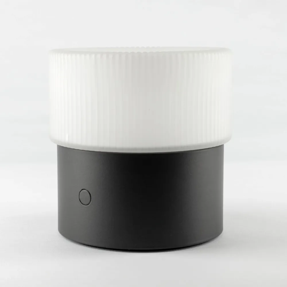 Lampade Da Tavolo-Vivida International Vivida lampada da tavolo pilastro vetro bianco led dimmerabile cct