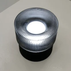 Lampade Da Tavolo-Vivida International Vivida lampada da tavolo pilastro vetro fumè led cct
