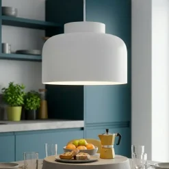 Lampadari Cucina-Vivida International Vivida lampadario da cucina bottone bianco led dimmerabile con telecomando