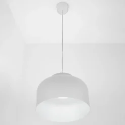 Lampadari Cucina-Vivida International Vivida lampadario da cucina bottone bianco led dimmerabile con telecomando