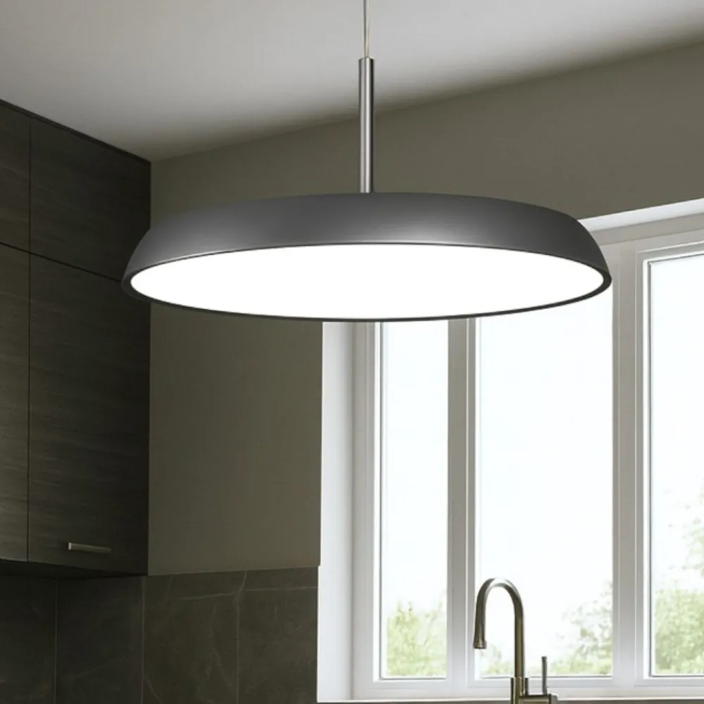 Lampadari Cucina-Vivida International Vivida lampadario da cucina bronzo rotondo pinco led 40w 3000k 4000k dimmerabile