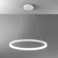 Lampadari Moderni-Vivida International Vivida lampadario lifering-r rotondo bianco led 80w 3000k 4000k