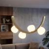 Lampadari Moderni-Vivida International Vivida lampadario moderno sunset 24w 3000k dimmerabile oro spazzolato