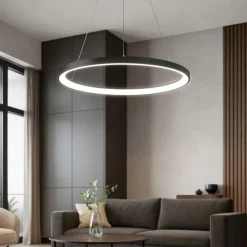 Lampadari Moderni-Vivida International Vivida lifering bronzo lampadario moderno led 80w 3000k 4000k rotondo