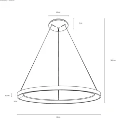 Lampadari Moderni-Vivida International Vivida lifering bronzo lampadario moderno led 80w 3000k 4000k rotondo